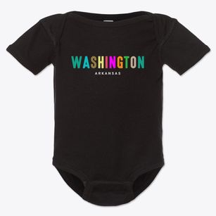 Washington Arkansas Color Pop Baby Onesie