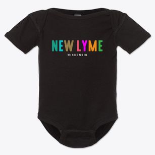 New Lyme Wisconsin Color Pop Baby Onesie