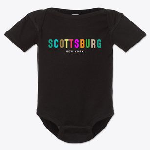 Scottsburg New York Color Pop Baby Onesie