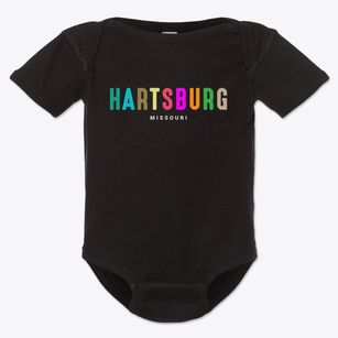 Hartsburg Missouri Color Pop Baby Onesie