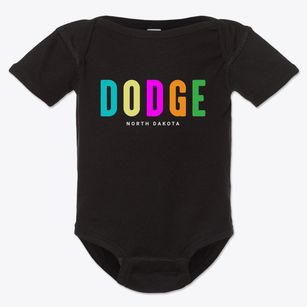 Dodge North Dakota Color Pop Baby Onesie