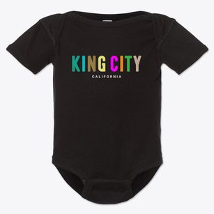 King City California Color Pop Baby Onesie