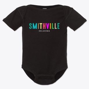Smithville Oklahoma Color Pop Baby Onesie
