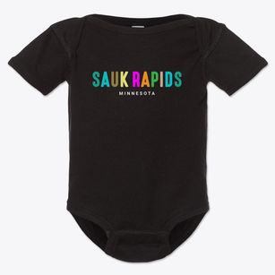 Sauk Rapids Minnesota Color Pop Baby Onesie