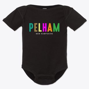Pelham New Hampshire Color Pop Baby Onesie