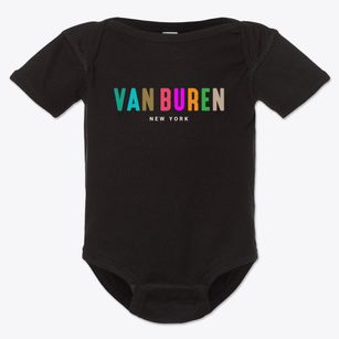 Van Buren New York Color Pop Baby Onesie