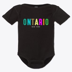 Ontario New York Color Pop Baby Onesie