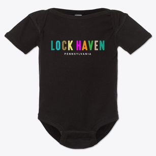 Lock Haven Pennsylvania Color Pop Baby Onesie