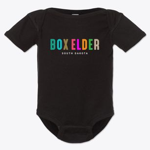 Box Elder South Dakota Color Pop Baby Onesie
