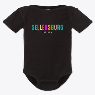 Sellersburg Indiana Color Pop Baby Onesie