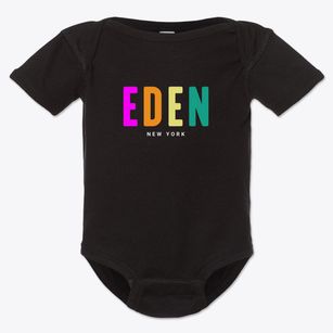 Eden New York Color Pop Baby Onesie