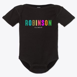 Robinson Illinois Color Pop Baby Onesie