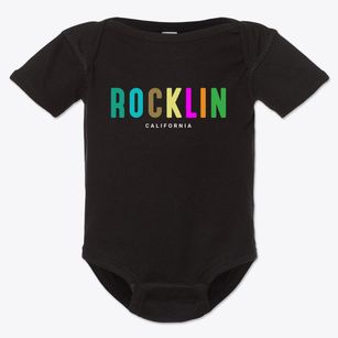 Rocklin California Color Pop Baby Onesie