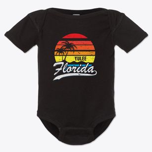 Yulee Florida Palm Tree Sunset Baby Onesie
