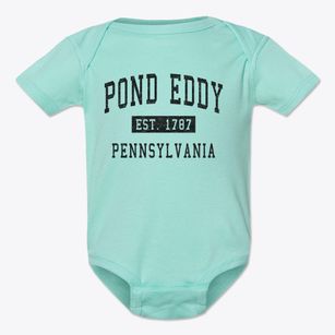 Pond Eddy Pennsylvania Classic Established Baby Onesie