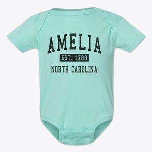 Amelia North Carolina Classic Established Baby Onesie