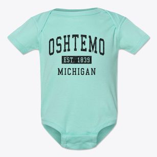 Oshtemo Michigan Classic Established Baby Onesie