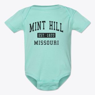 Mint Hill Missouri Classic Established Baby Onesie