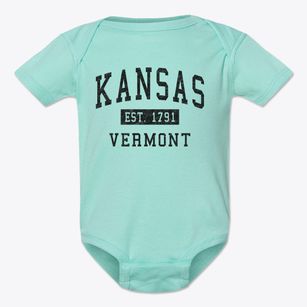 Kansas Vermont Classic Established Baby Onesie