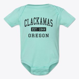 Clackamas Oregon Classic Established Baby Onesie