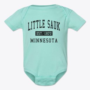 Little Sauk Minnesota Classic Established Baby Onesie