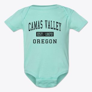 Camas Valley Oregon Classic Established Baby Onesie