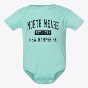 North Weare New Hampshire Classic Established Baby Onesie