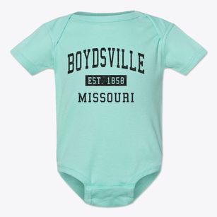 Boydsville Missouri Classic Established Baby Onesie