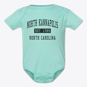 North Kannapolis North Carolina Classic Established Baby Onesie