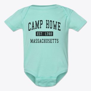 Camp Howe Massachusetts Classic Established Baby Onesie