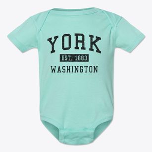 York Washington Classic Established Baby Onesie