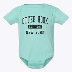 Otter Hook New York Classic Established Baby Onesie