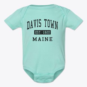 Davis Town Maine Classic Established Baby Onesie