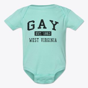 Gay West Virginia Classic Established Baby Onesie