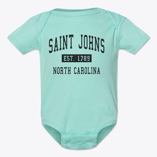 Saint Johns North Carolina Classic Established Baby Onesie