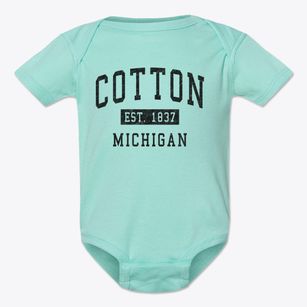 Cotton Michigan Classic Established Baby Onesie