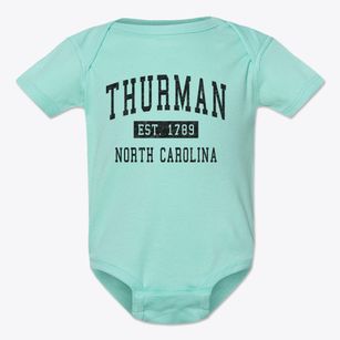 Thurman North Carolina Classic Established Baby Onesie