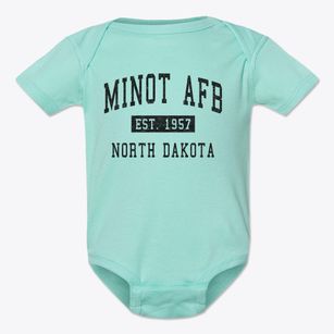Minot Afb North Dakota Classic Established Baby Onesie