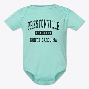 Prestonville North Carolina Classic Established Baby Onesie