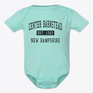 Center Barnstead New Hampshire Classic Established Baby Onesie