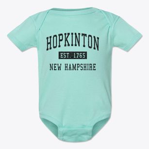 Hopkinton New Hampshire Classic Established Baby Onesie