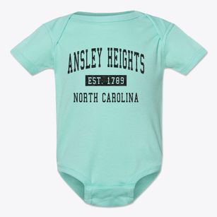 Ansley Heights North Carolina Classic Established Baby Onesie