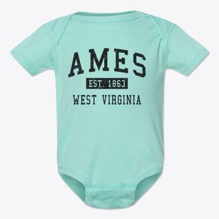 Ames West Virginia Classic Established Baby Onesie