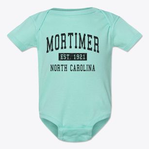 Mortimer North Carolina Classic Established Baby Onesie