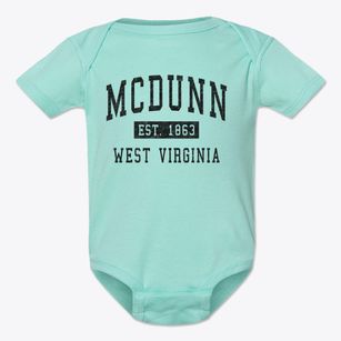Mcdunn West Virginia Classic Established Baby Onesie