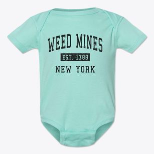 Weed Mines New York Classic Established Baby Onesie