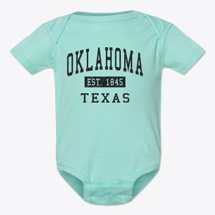Oklahoma Texas Classic Established Baby Onesie