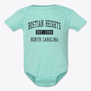 Bostian Heights North Carolina Classic Established Baby Onesie