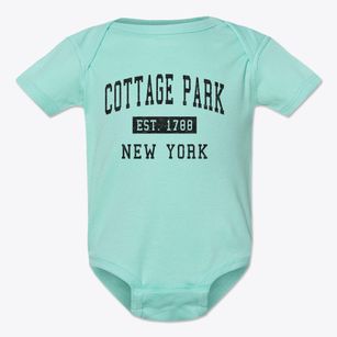 Cottage Park New York Classic Established Baby Onesie