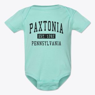 Paxtonia Pennsylvania Classic Established Baby Onesie